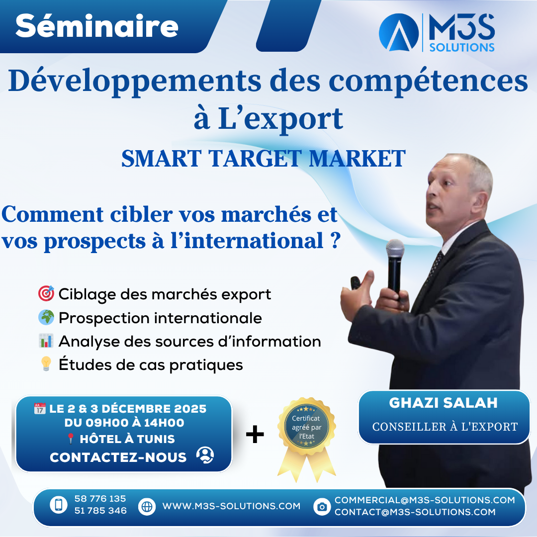 Séminaire « Développement des compétences à l’export »