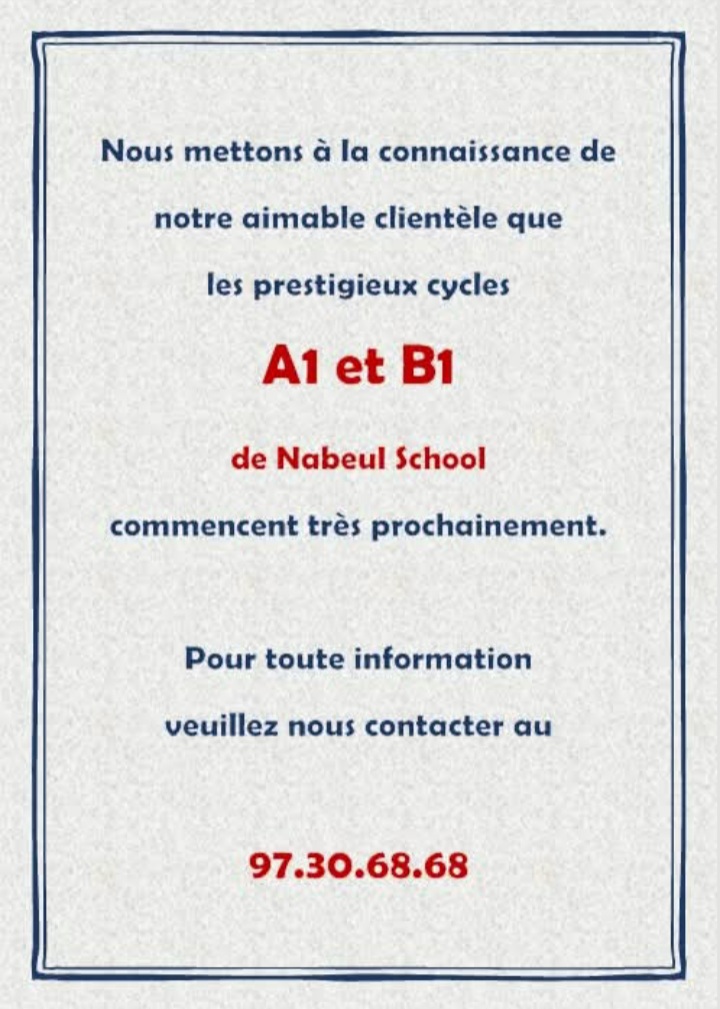 Anglais A1-B2