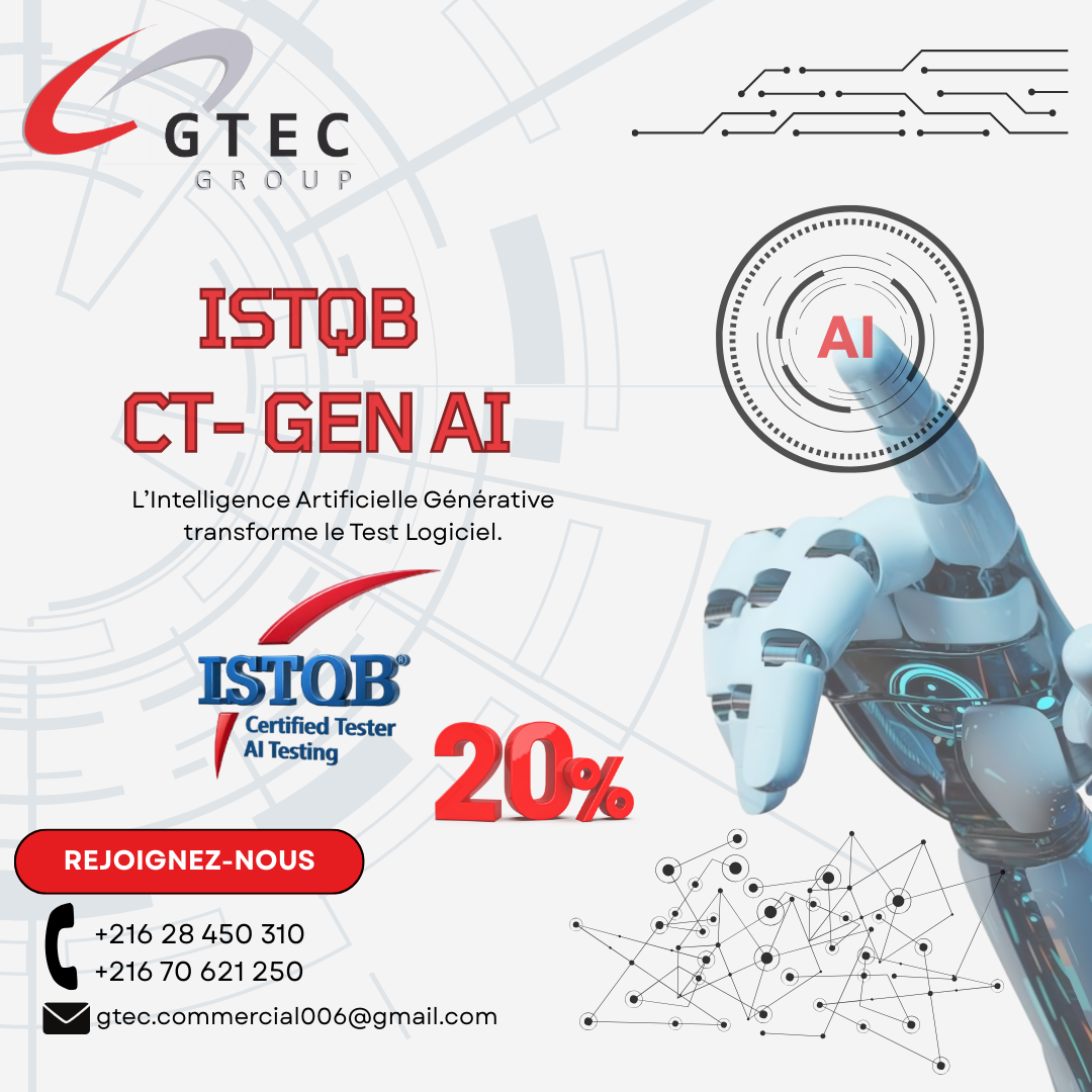 ISTQB®– Testing with Generative Intelligence Artificielle IA (CT-GenAI)