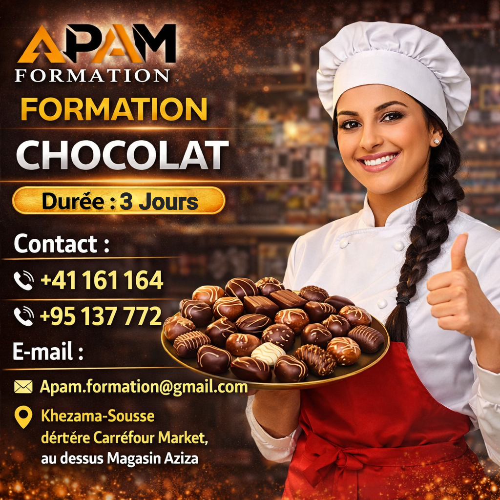 Formation en Chocolat التكوين في الشكلاطة