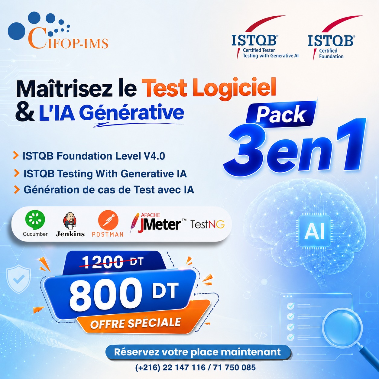 Pack Testing 3 en 1